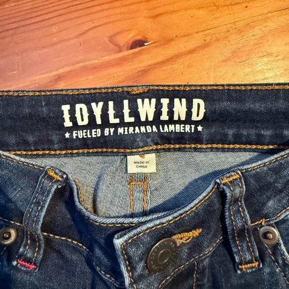 Idyllwind Miranda Lambert Boot Barn Jeans Studded Rhinestone Velvet Detail Sz 2 - Picture 2 of 6